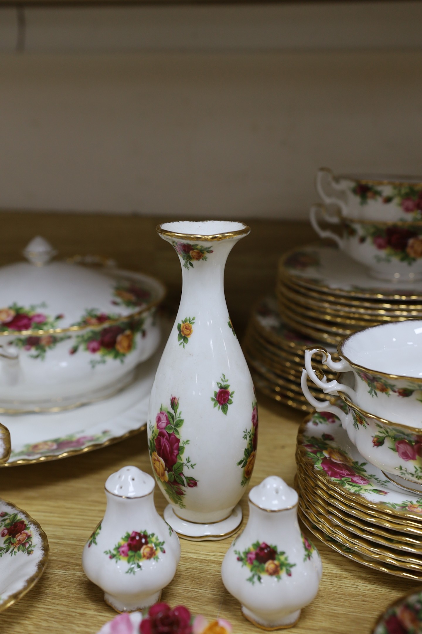 An extensive Royal Albert Old Country Roses part dinner tea and coffee service